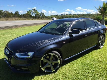 Накладки на пороги S-line Audi А4 B8 07-15г