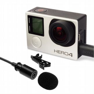 Boya BY-GM10 Петличный микрофон для goprohero4,3+3