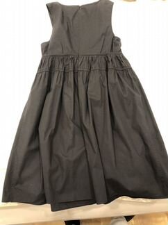 Черное женское хлопковое платье Stefanel