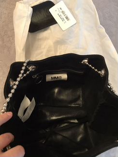 Сумка черная замшевая MM6 maison margiela оригинал