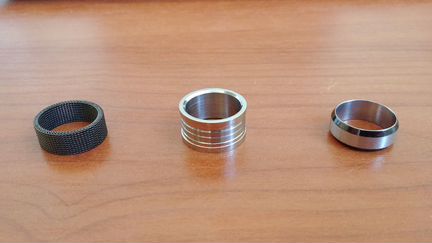 Кольца мужские стальные 18,5