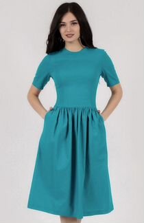 Бирюзовое платье от Oodji, р.46-48