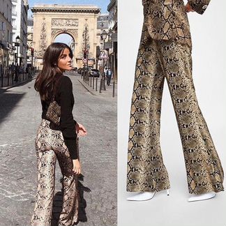 Змеиные брюки Zara