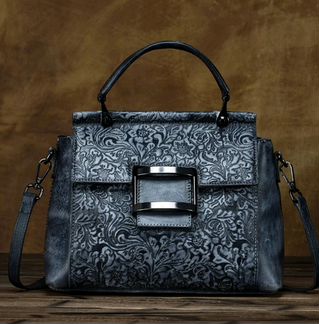 Винтажная женская сумка, натуральная кожа