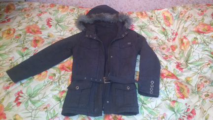 Длинная, зимняя, подростковая куртка