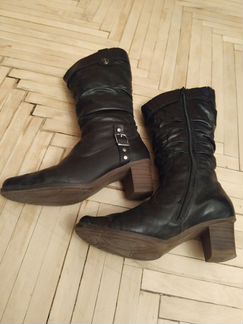 Сапоги кожаные зимние rieker 38р