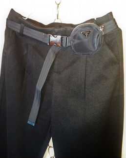 Стильные брюки paperbag с кошельком 50-52/54