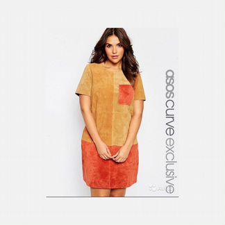 Платье замшевое ASOS (для полных)