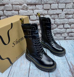 Кожаные зимние ботинки dr.martens (36-40)