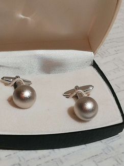 Запонки серебро