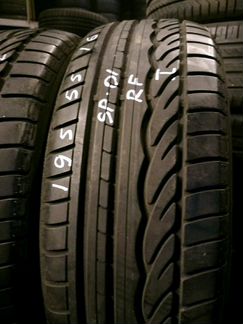 195 55 16 2шт б/у Dunlop SP 01(RunFlat)