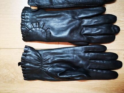 Перчатки кожаные 2 пары. Цена за все