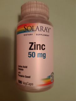 Цинк 50 мг 100 капсул США