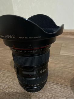 Объектив canon 17-40 f4.0