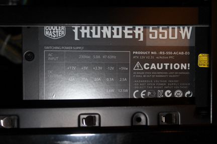 550w Cooler Master Thunder