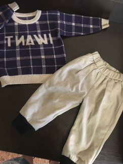 Тёплый комплект (свитер брюки)