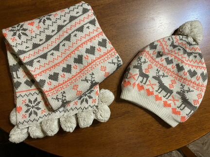 Комплект шапка и шарф