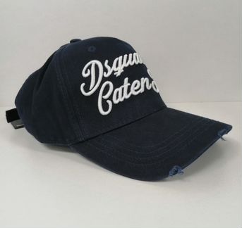 Кепка бейсболка icon dsquared2 темно-синяя с белым