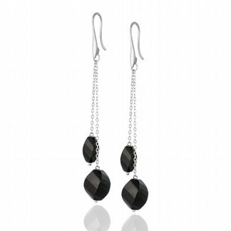 Серьги с ониксом