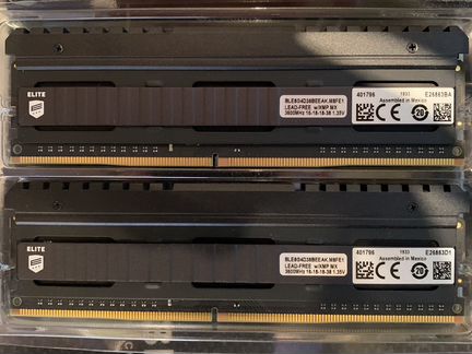 Оперативная память ddr4 3600 crucial ballistix eli