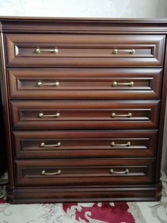 Комод из натурального дерева, шпон дуба