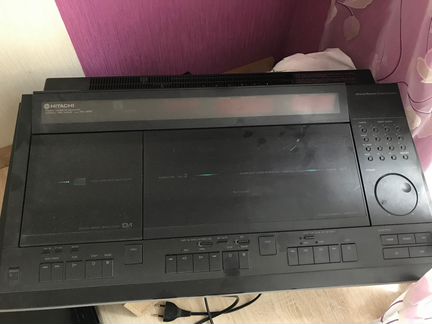 Муз. центр Hitachi MX-W50 1987 г.в. с колонками