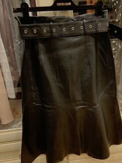 Юбка кожаная