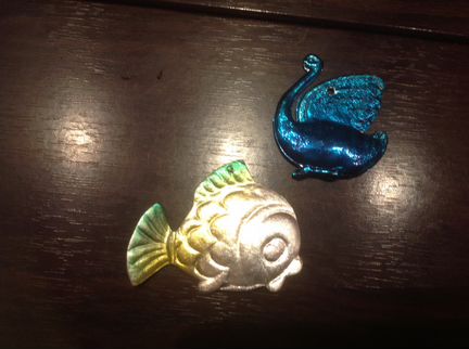 Елочные игрушки СССР/картон-фольга