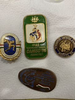 Значки, Чемпионат Европы, Самбо, Тяжелая атлетика